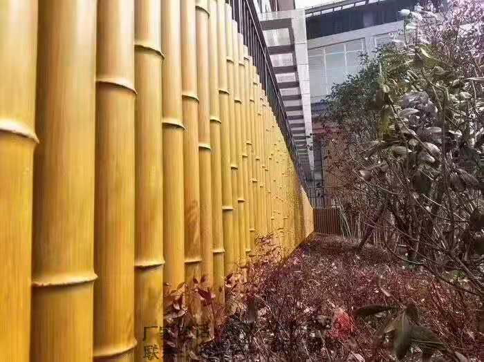 和平铝仿竹护栏